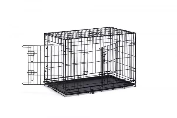 Gitterbox schwarz - mit/ohne Trennwand - Größe XL